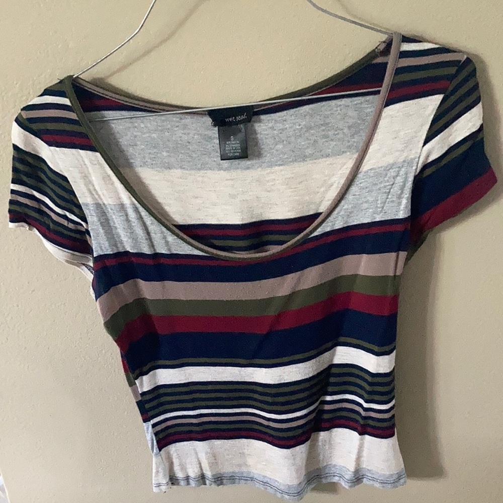 Striped crop top